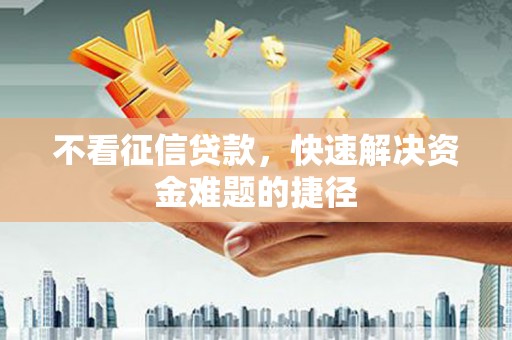 大洼不看征信贷款，快速解决资金难题的捷径