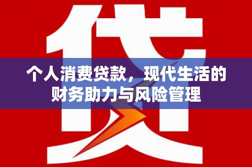 大洼个人消费贷款，现代生活的财务助力与风险管理