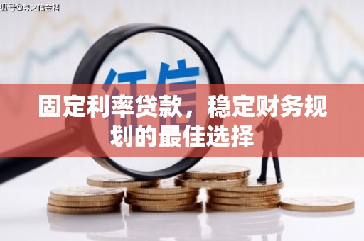 大洼固定利率贷款，稳定财务规划的最佳选择