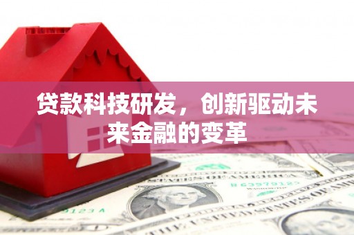 大洼贷款科技研发，创新驱动未来金融的变革