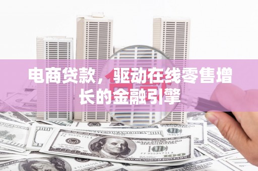 大洼电商贷款，驱动在线零售增长的金融引擎