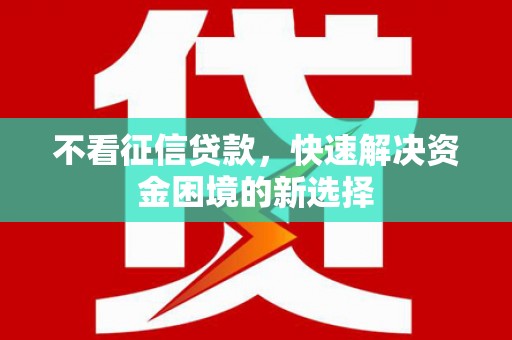 大洼不看征信贷款，快速解决资金困境的新选择