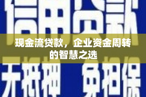 大洼现金流贷款，企业资金周转的智慧之选
