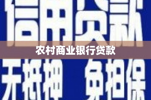 大洼农村商业银行贷款