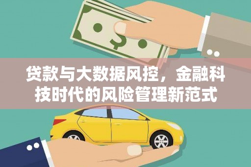 大洼贷款与大数据风控，金融科技时代的风险管理新范式