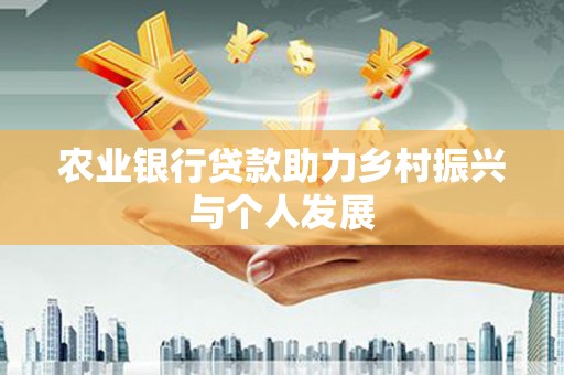 大洼农业银行贷款助力乡村振兴与个人发展