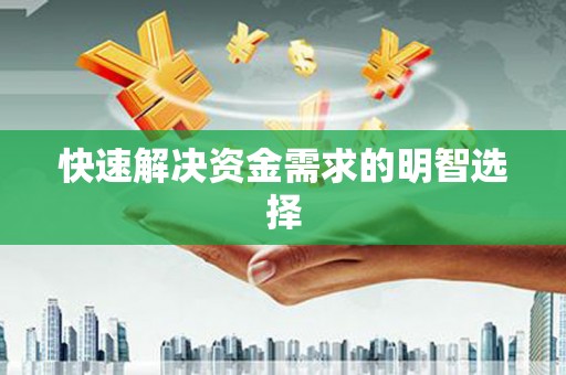 大洼快速解决资金需求的明智选择