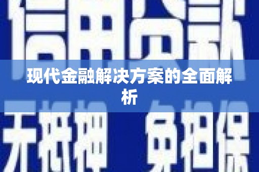 大洼现代金融解决方案的全面解析