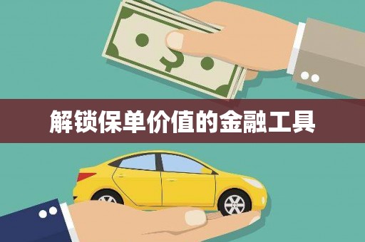 大洼解锁保单价值的金融工具